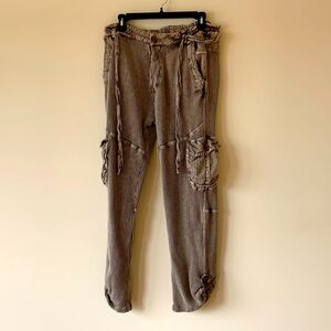 Free people, army, green, thermal cargo pants